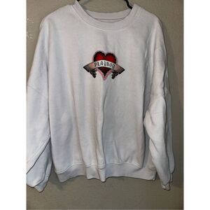 Playboy by Pacsun Heart with Rhinestone sweatshirt